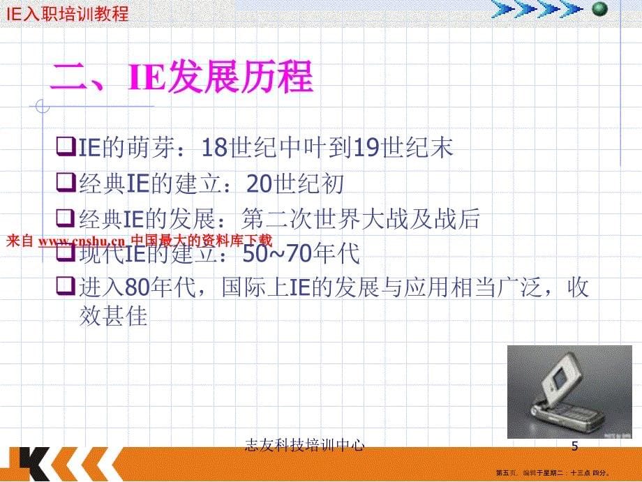 东莞某科技有限公司IE入门培训教程(powerpoint 31页)_第5页