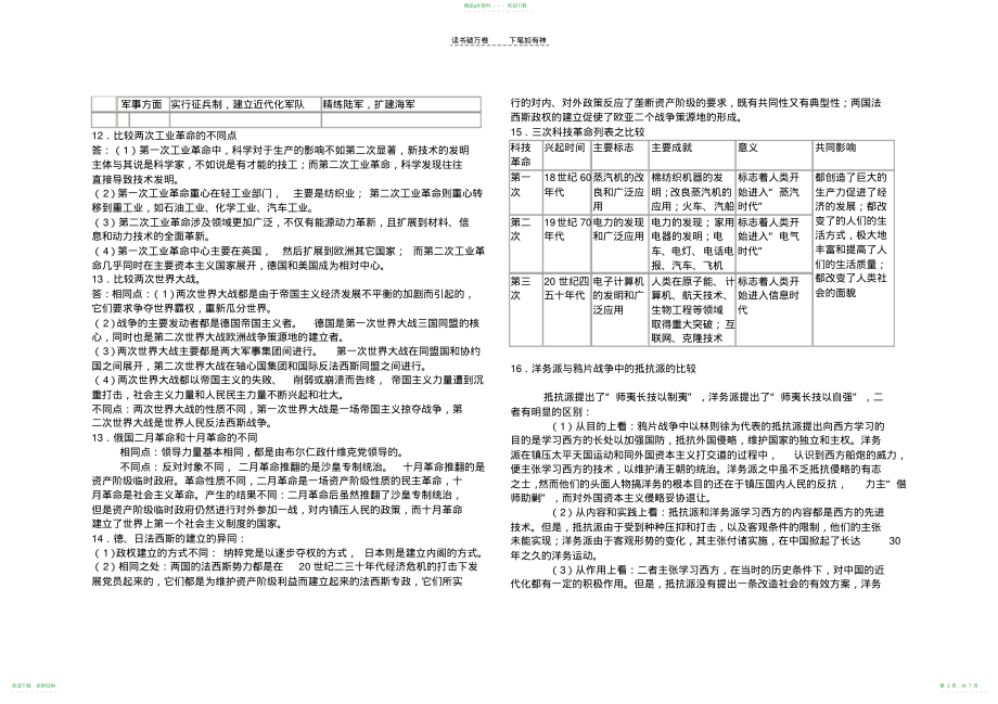 中考历史复习宝典(2)_第3页