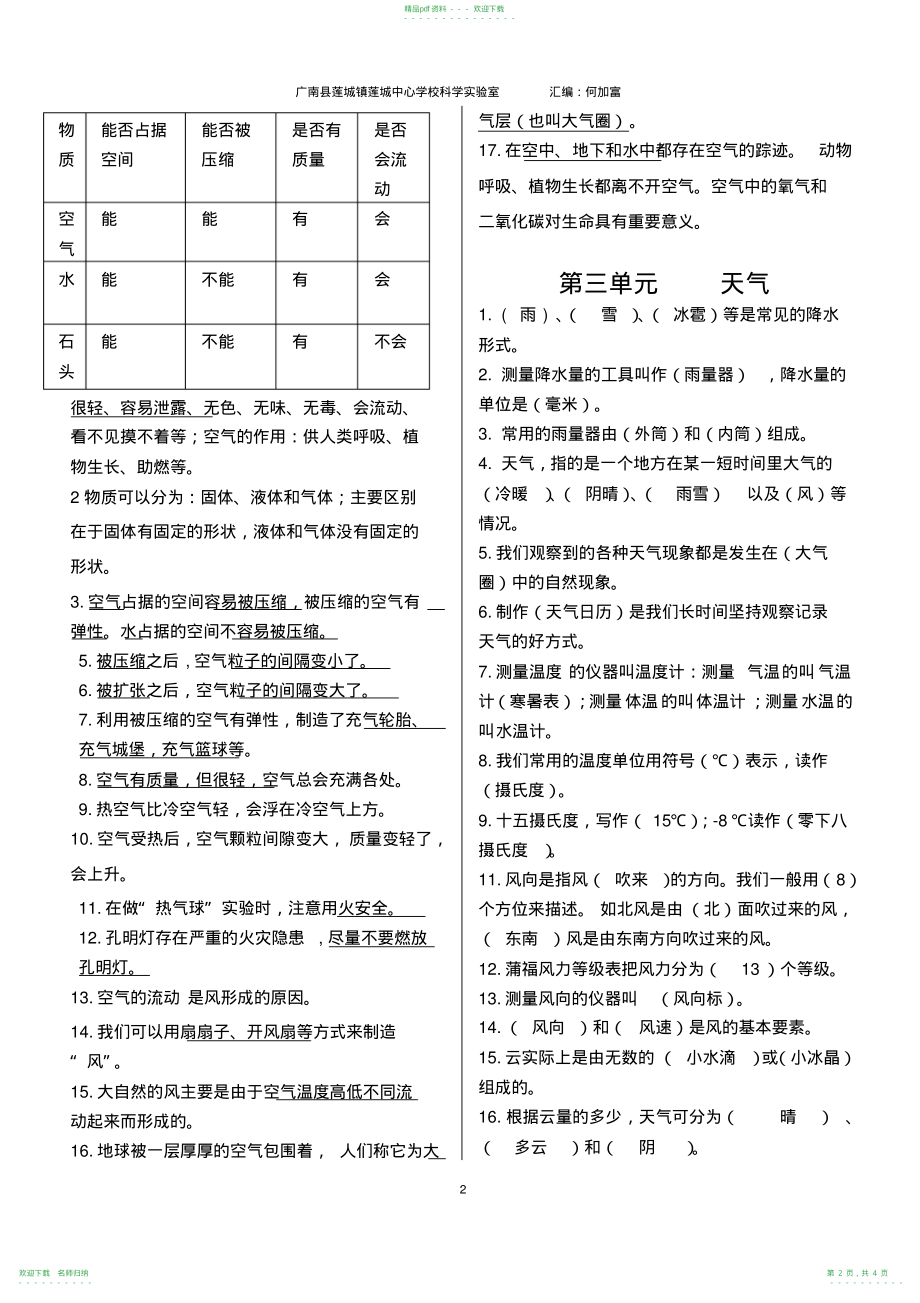 2021年三年级科学上册复习提纲_第2页