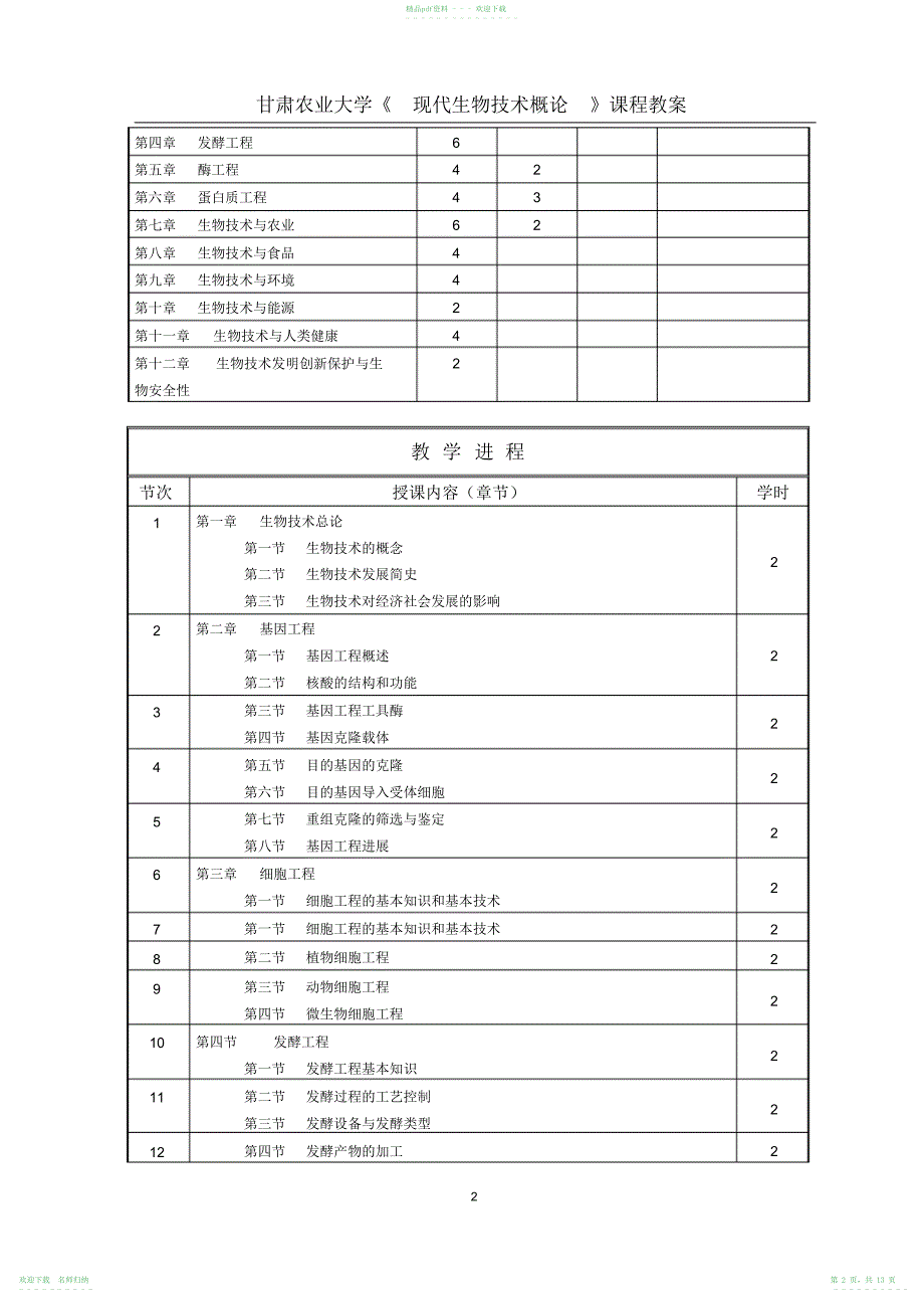 《现代生物技术概论》教案_第2页