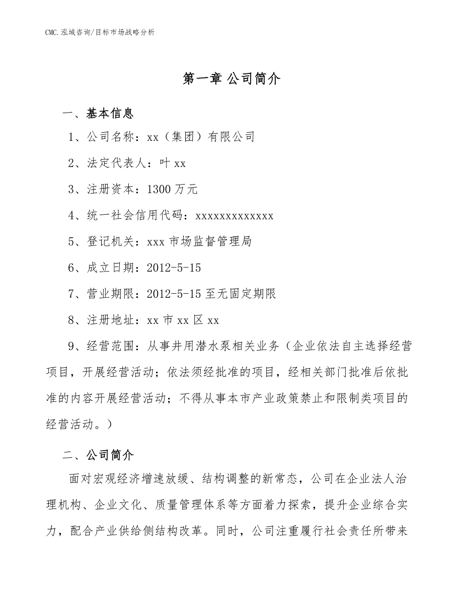 井用潜水泵项目目标市场战略分析（范文）_第4页