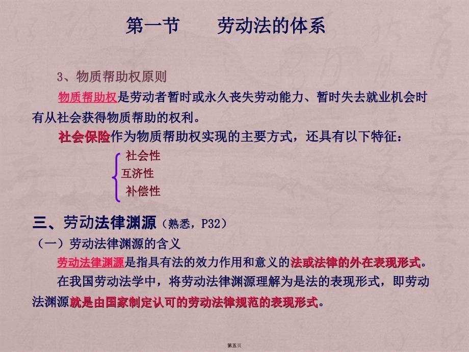 企业人力资源管理师课件(基础知识第二章劳动法2014)_第5页