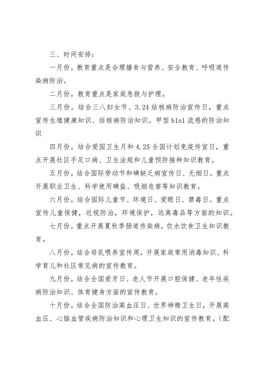 0公共卫生健康教育督导方案_第5页