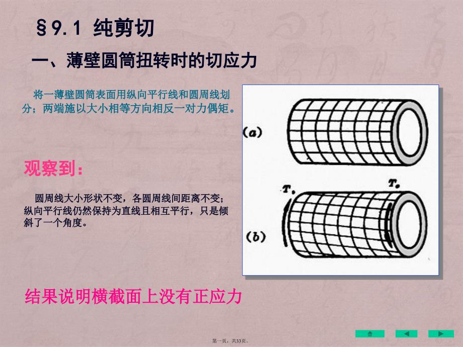 工程力学-第9章圆轴扭转时的应力变形分析与强度刚度设计_第1页