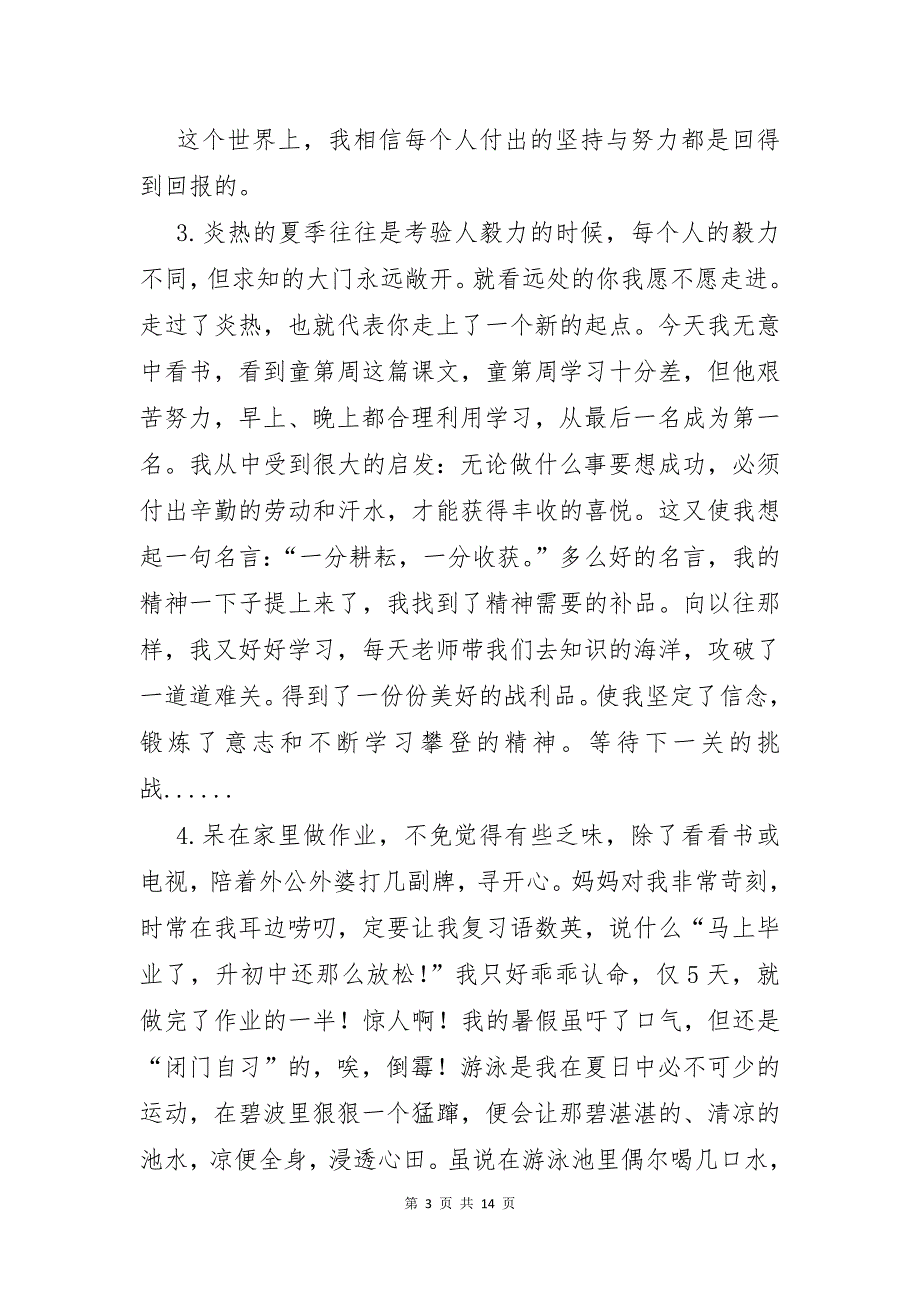 初中寒假周记模板汇总5篇_第3页