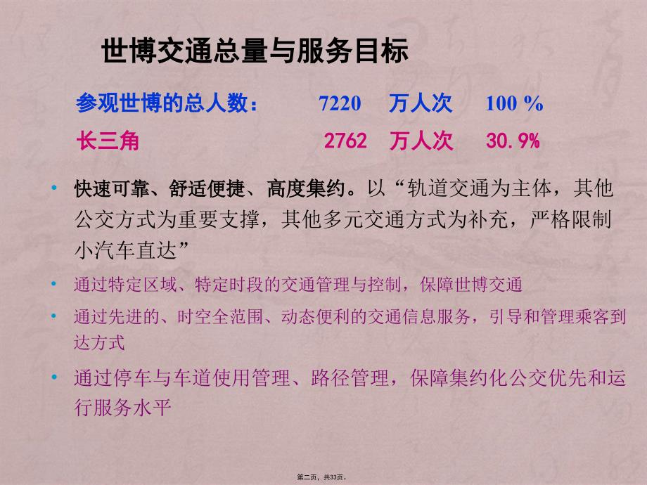 2010上海世博会交通管控模式与交通组织方案_第2页