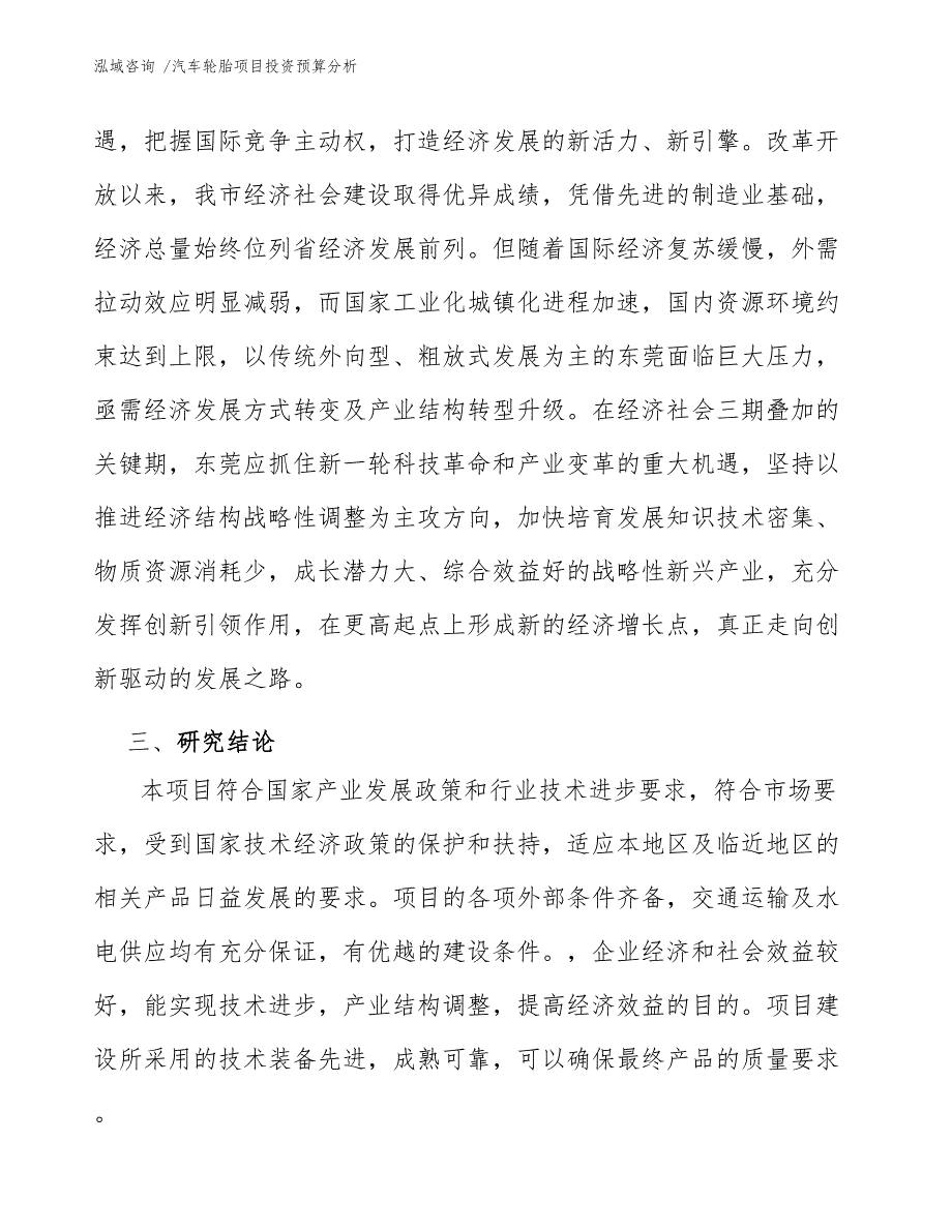 汽车轮胎项目投资预算分析（模板参考）_第4页