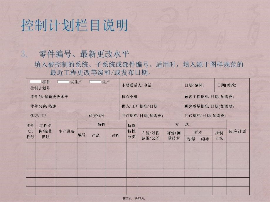 TS16949质量控制计划剖析_第5页