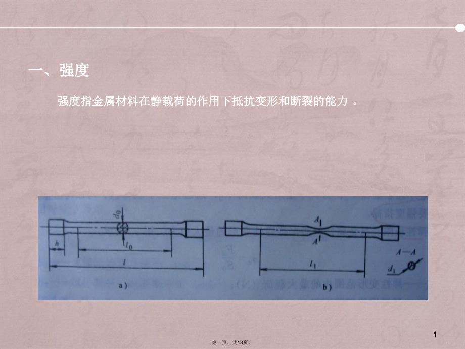 项目一金属材料的力学性能_第1页