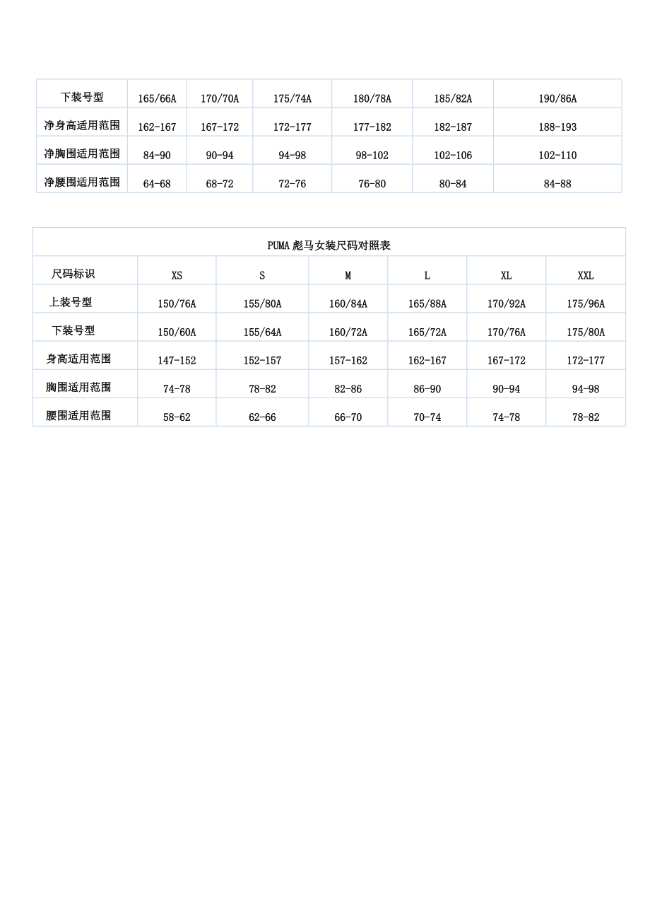 耐克NIKE尺码对照表 (2)_第4页