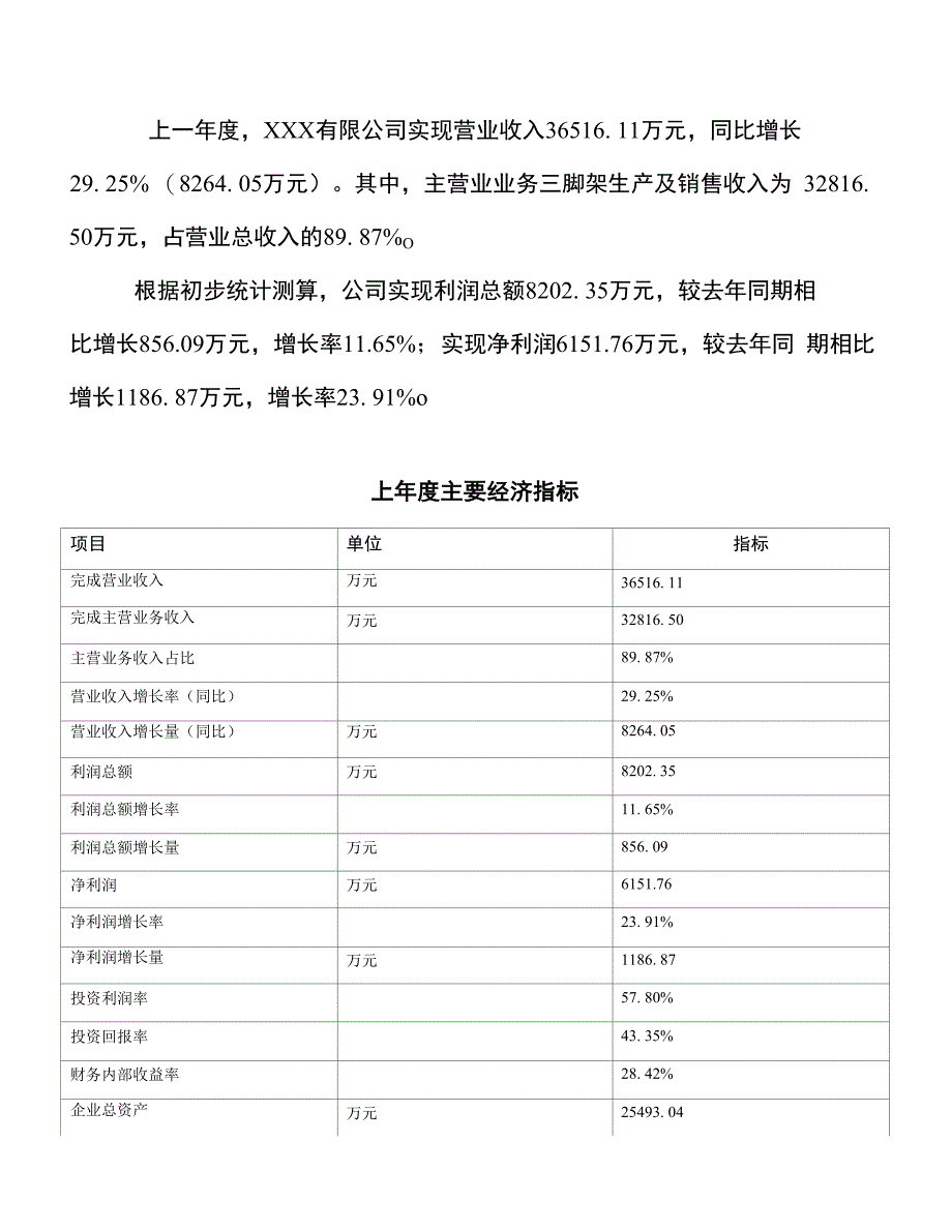 三脚架项目投资方案及可行性分析_第3页