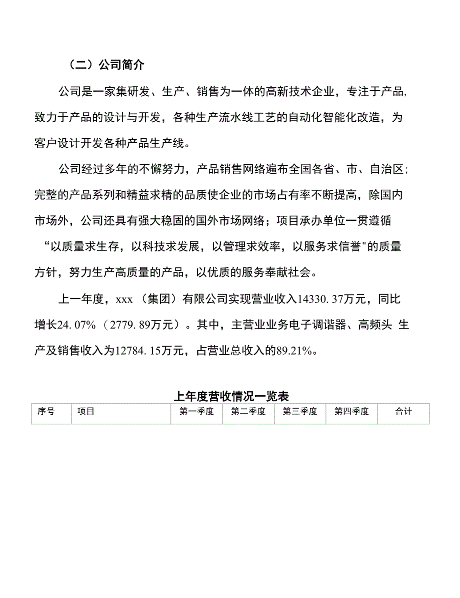 电子调谐器、高频头项目投资分析报告_第2页