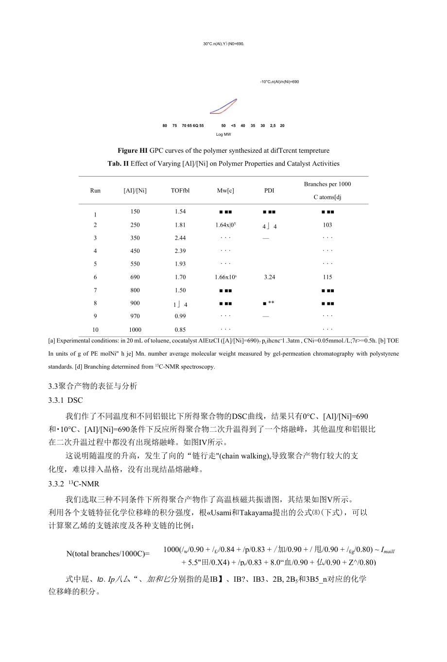 〃二亚胺合银催化剂催化乙烯聚合研究_第5页