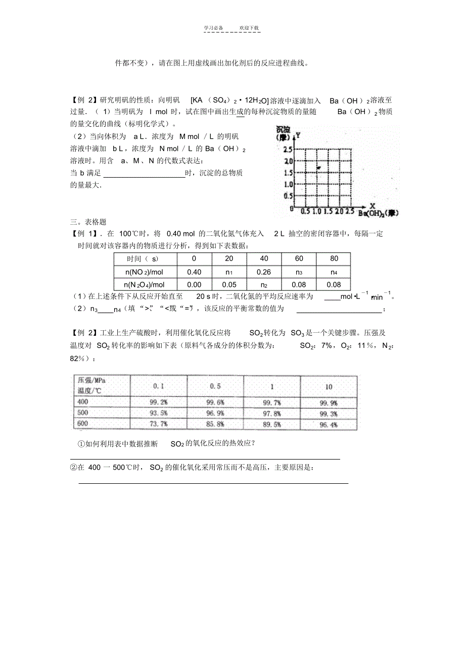 高三化学专题复习图表结合型计算_第4页