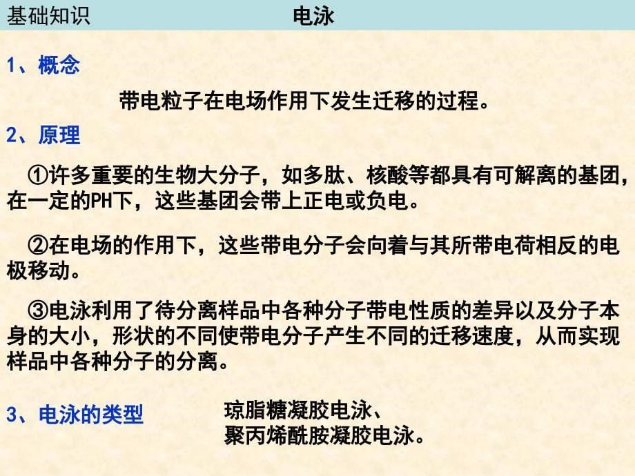 血红蛋白的提取和分一轮复习_第5页