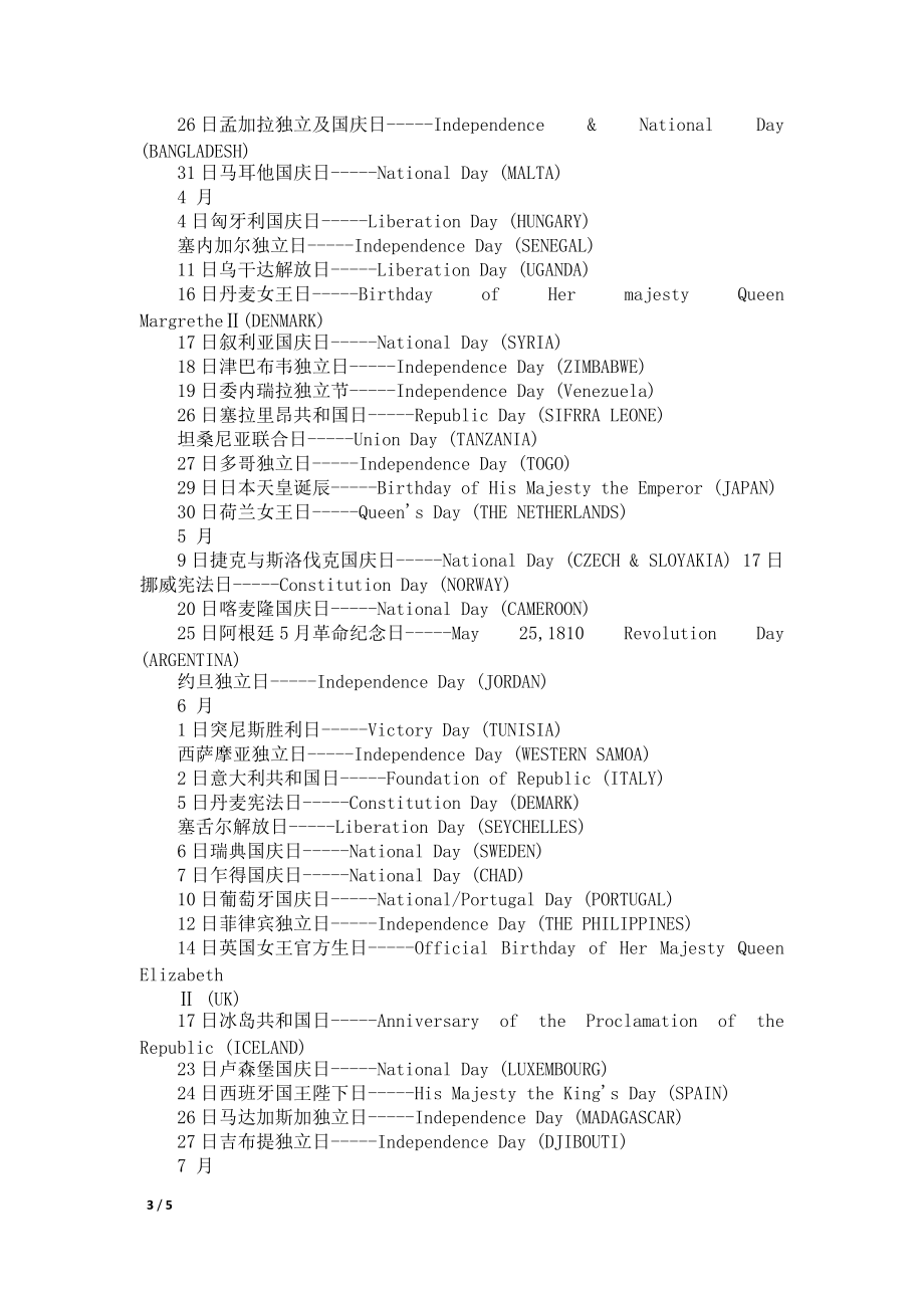 节日大全(英语)_第3页