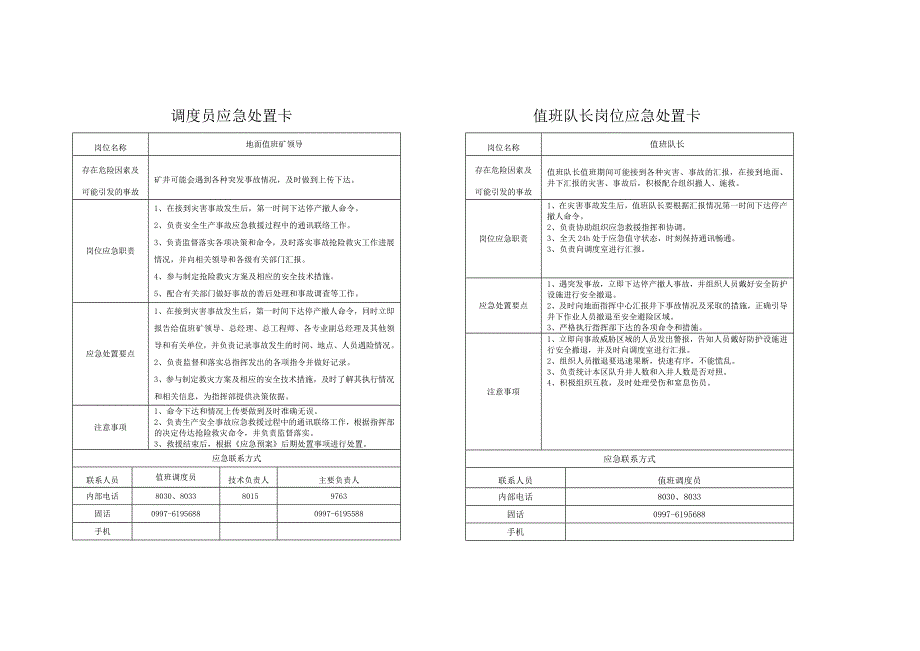 新版【处置卡汇编】煤矿企业应急处置告知卡（全套25页）_第2页