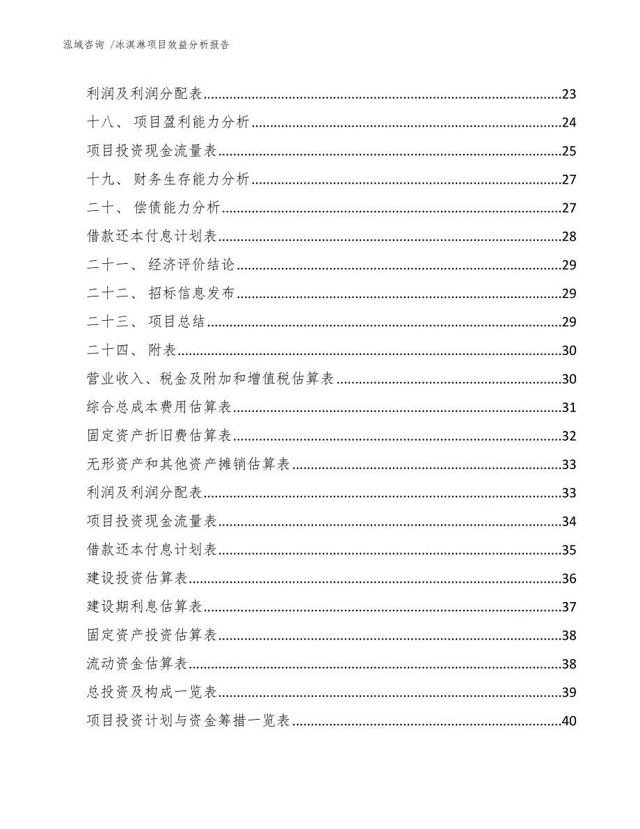 冰淇淋项目效益分析报告（范文）_第3页