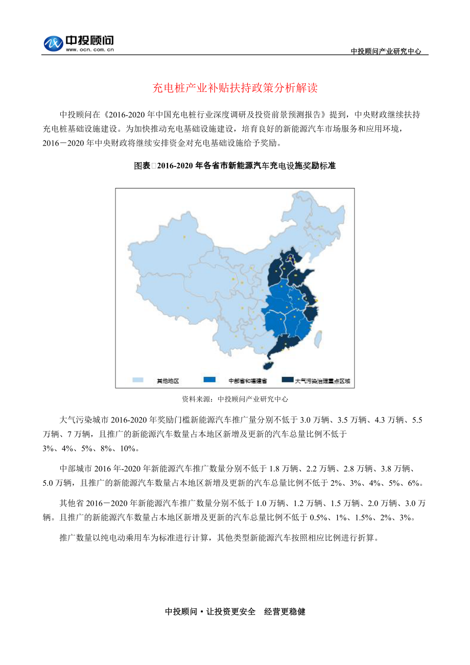 充电桩产业补贴扶持政策分析解读_第1页