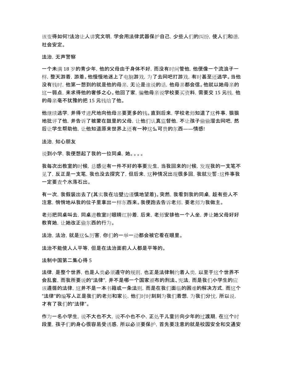 法制中国第二集心得_第5页