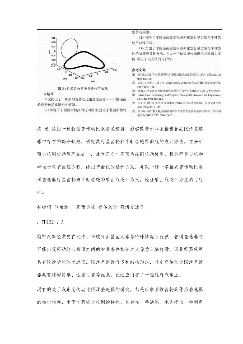 变传动比限滑差速器非圆面齿轮副节曲线设计_第4页