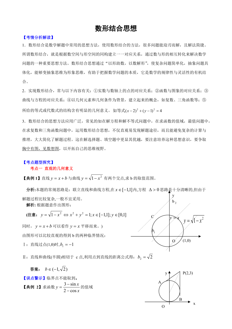 高中数学论文集：数形结合思想系列论文1_第1页