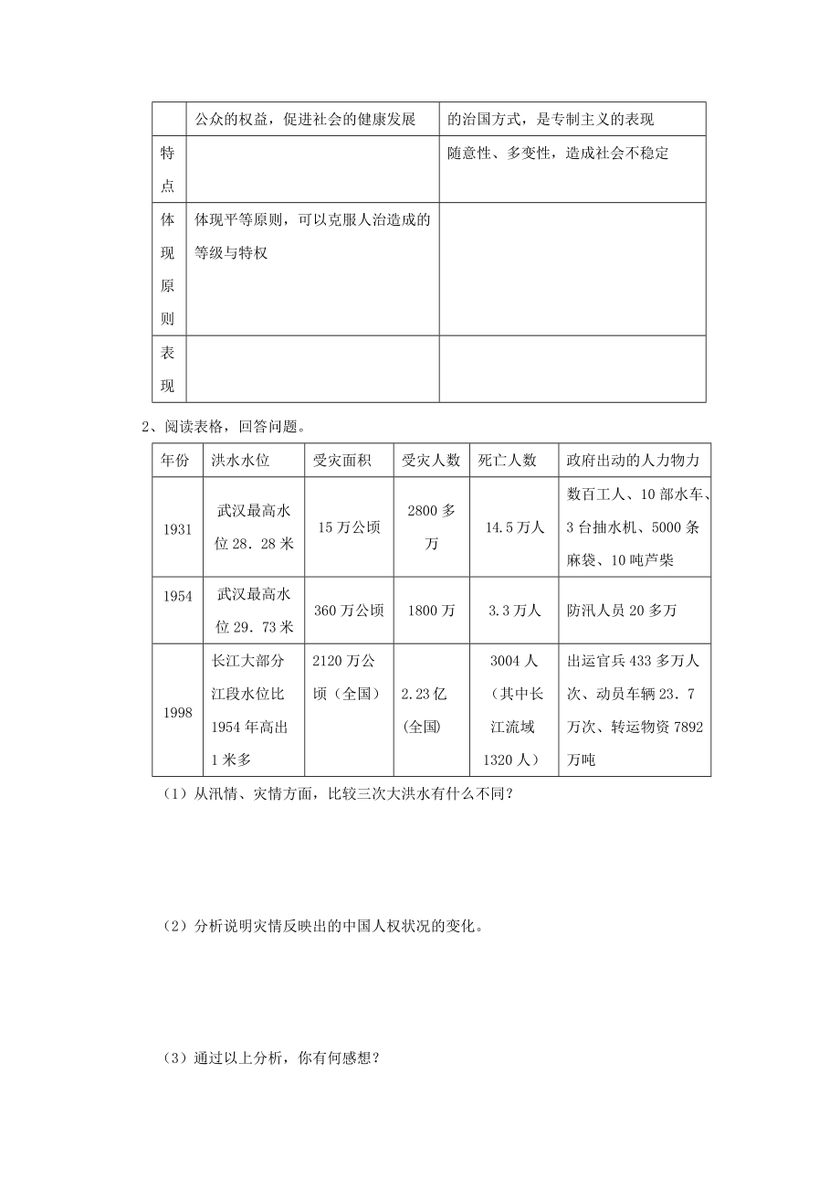 《七年级历史与社会上册 第三单元《学校生活》学案（无答案）沪教版》_第4页