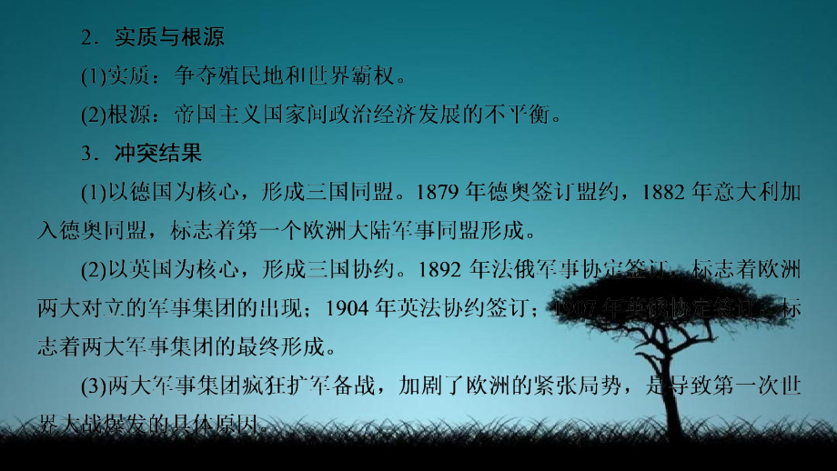 高中历史 第1单元 第一次世界大战单元归纳提升课件 岳麓版选修3-岳麓版高二选修3历史课件_第5页