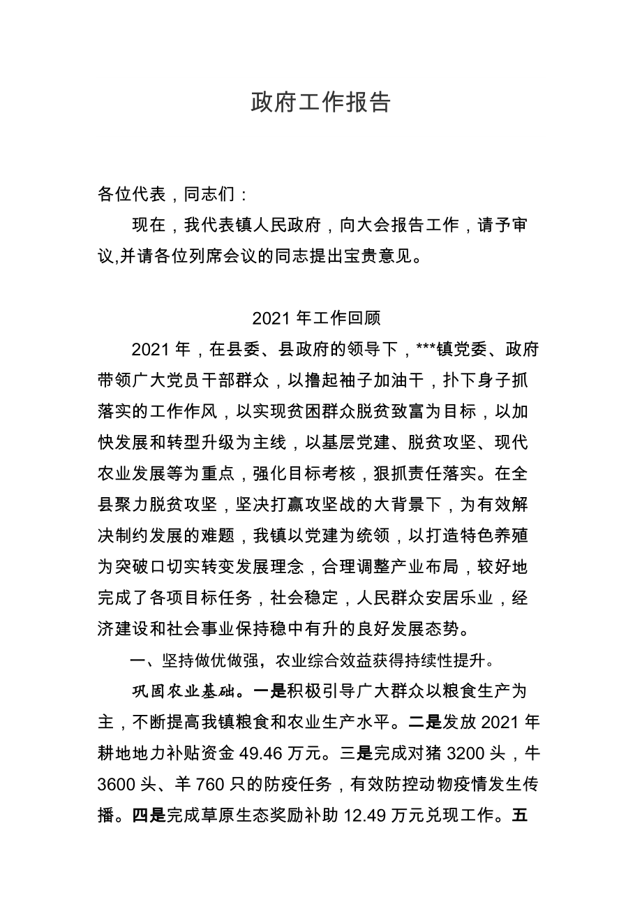 2021年政府工作报告1111_第1页