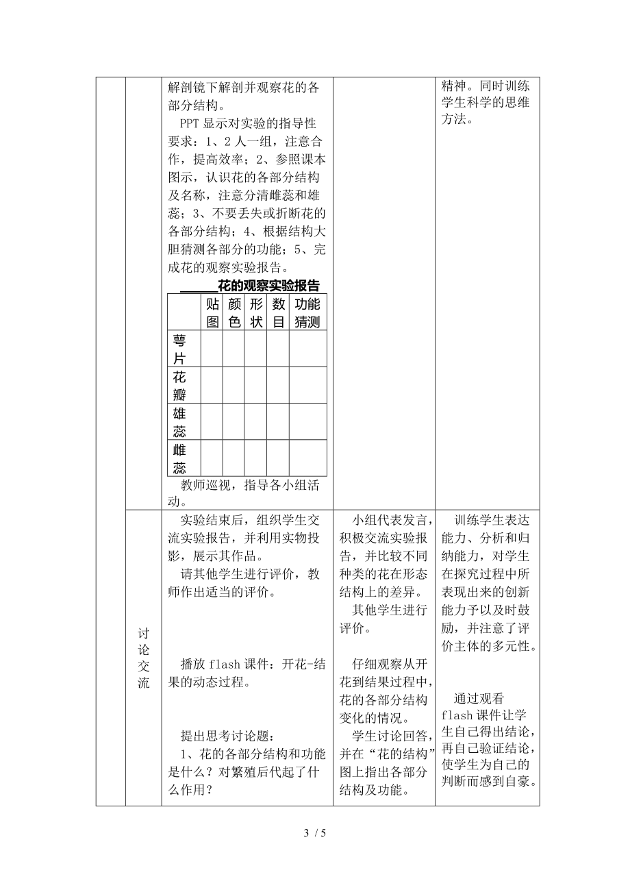 花的结构教学设计分享_第3页