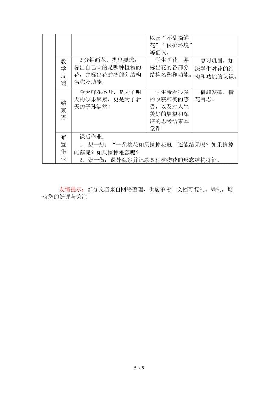 花的结构教学设计分享_第5页