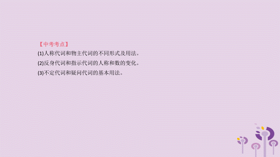 中考英语总复习第二篇语法突破篇语法互动03代词课件201902283127_第3页