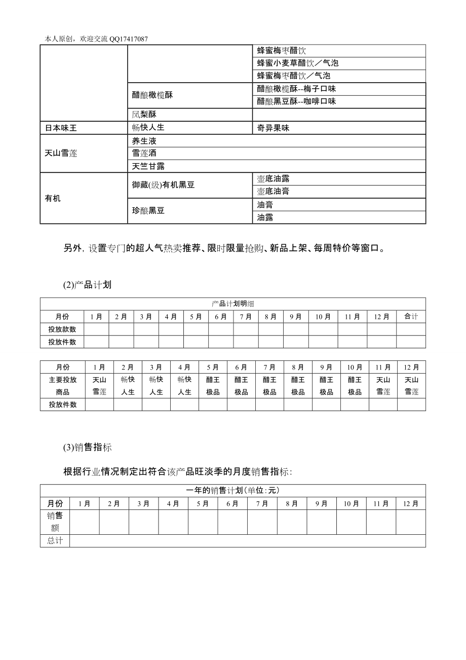 进口食品淘宝商城运营企划书_第3页