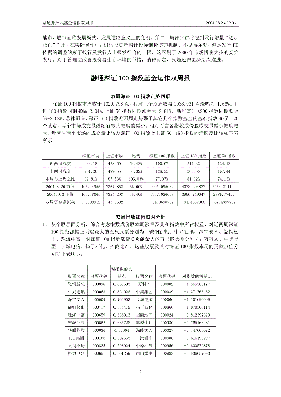 融通开放式基金运作双周报_第3页