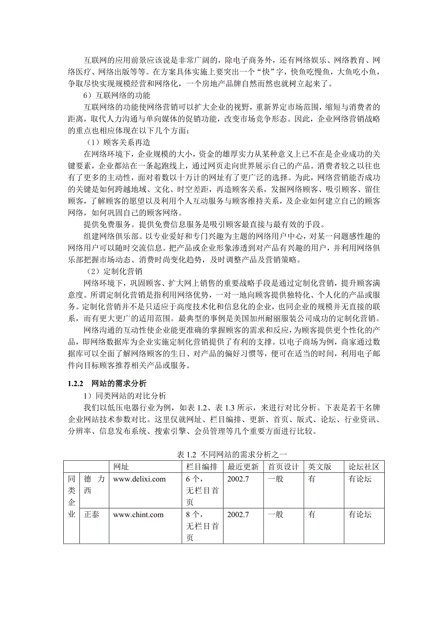 2企业网站商业计划书_第4页