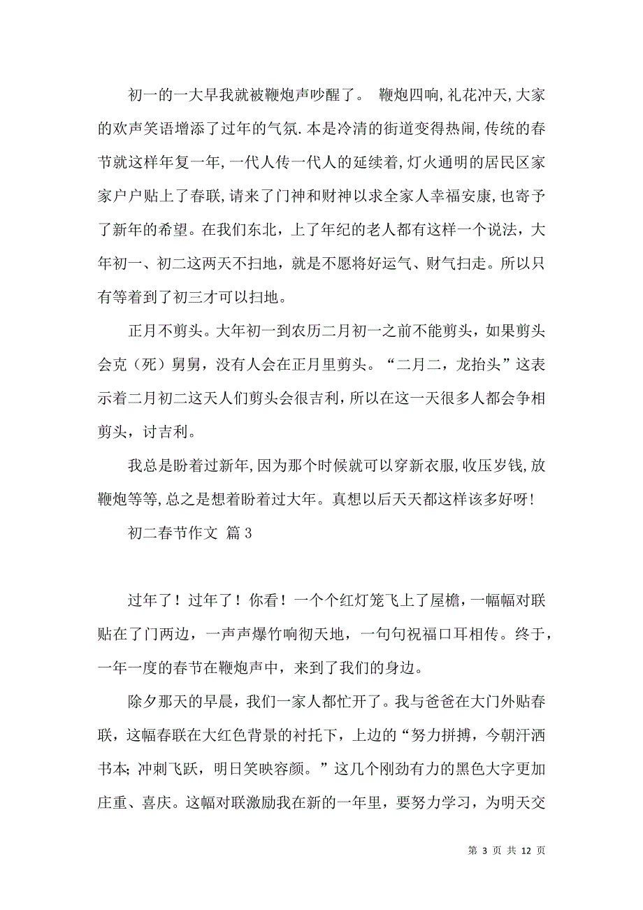 《实用初二春节作文集锦八篇》_第3页