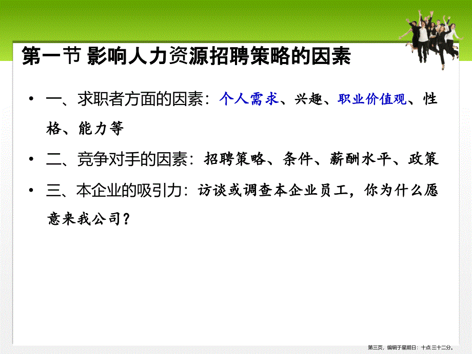 人力资源招聘策略的确定概述(powerpoint 44页)_第3页