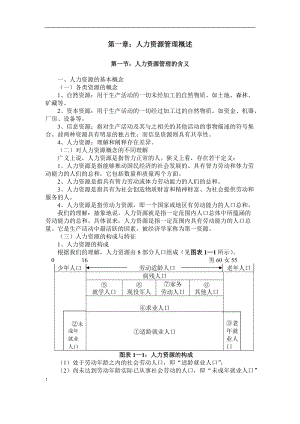 人力资源管理讲义（DOC39页）