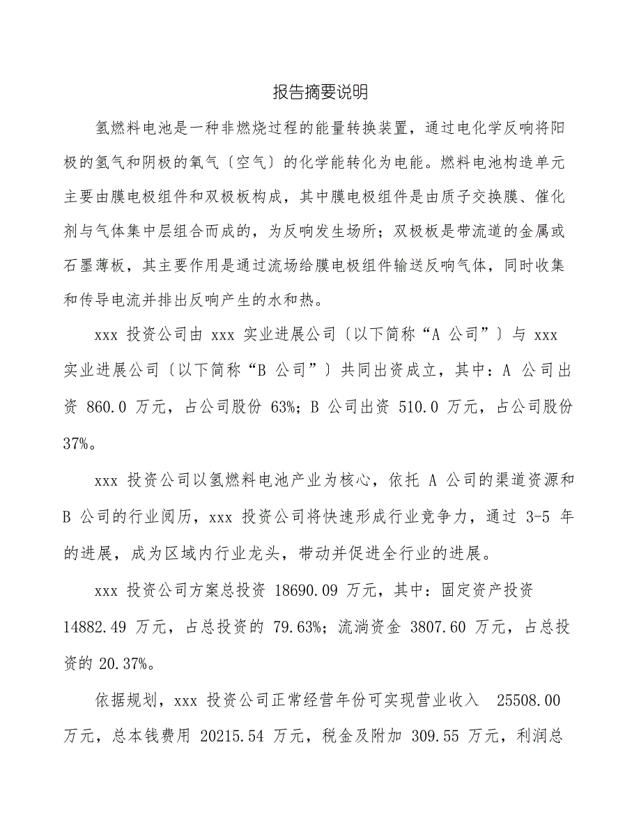 武汉成立氢燃料电池公司可行性报告_第2页