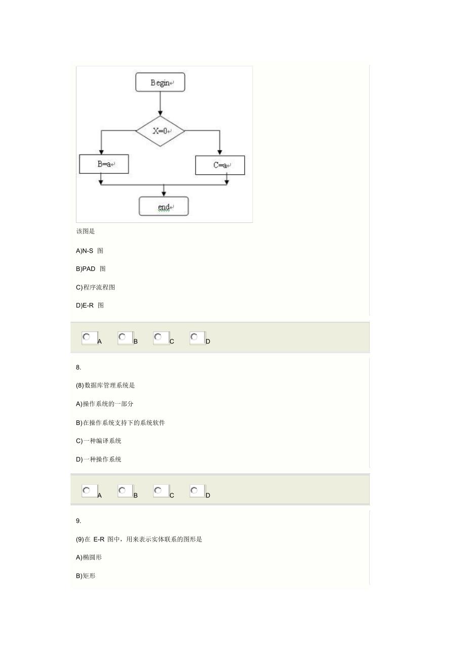 全国计算机等级考试历年真题计算机二级考试C语言真题_第3页