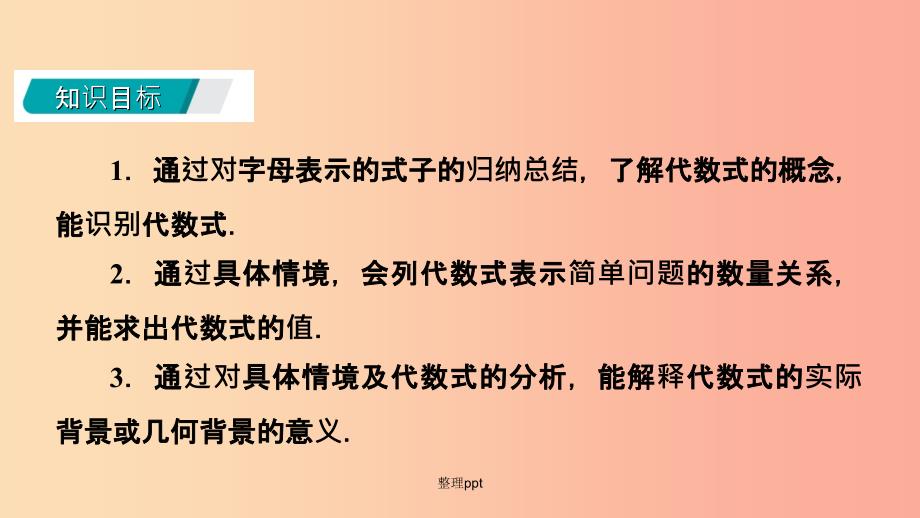 201x年秋七年级数学上册第三章整式及其加减3.2代数式3.2.1代数式导学（新版）北师大版_第3页