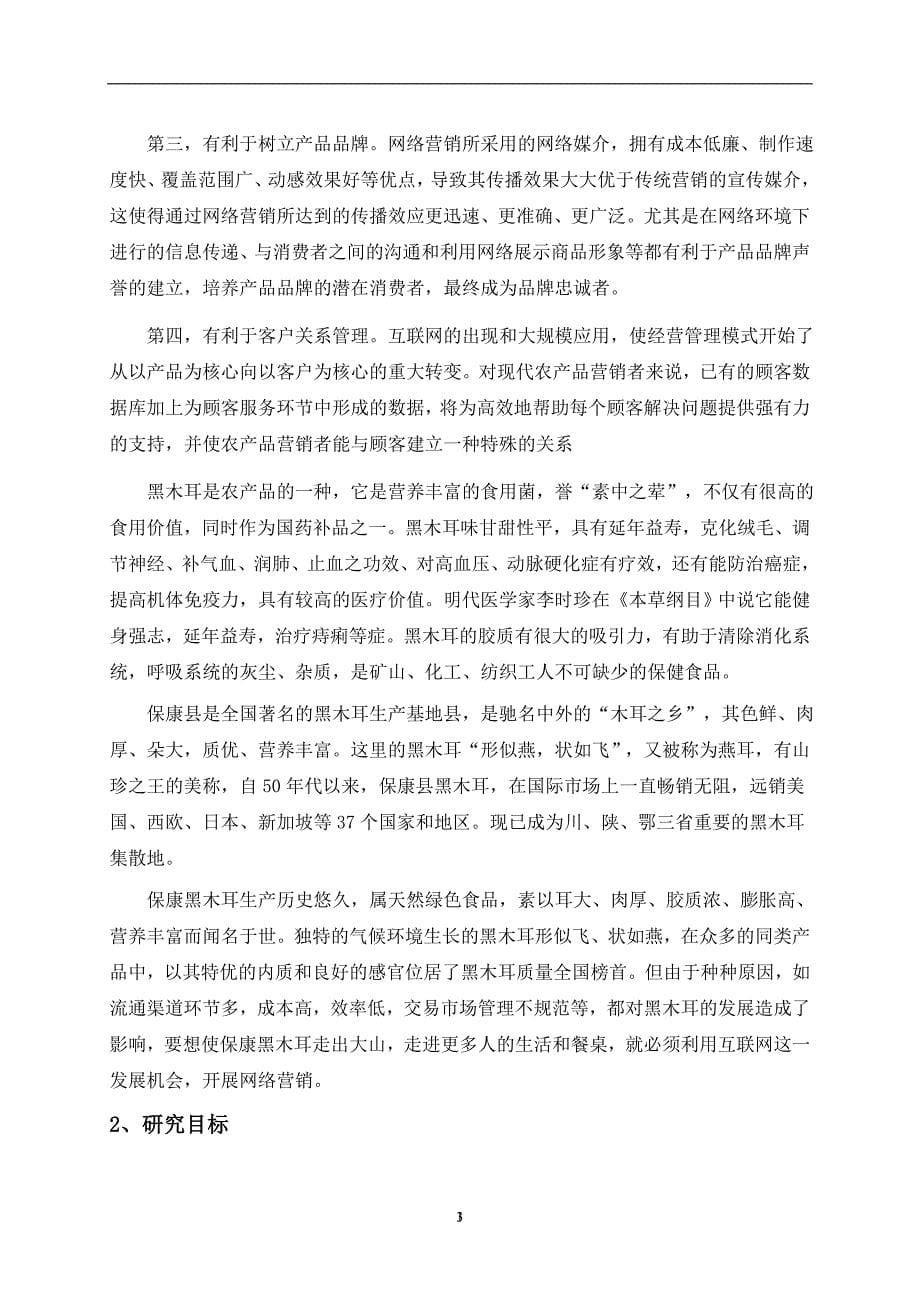 黑木耳网络营销方案策划书_第5页