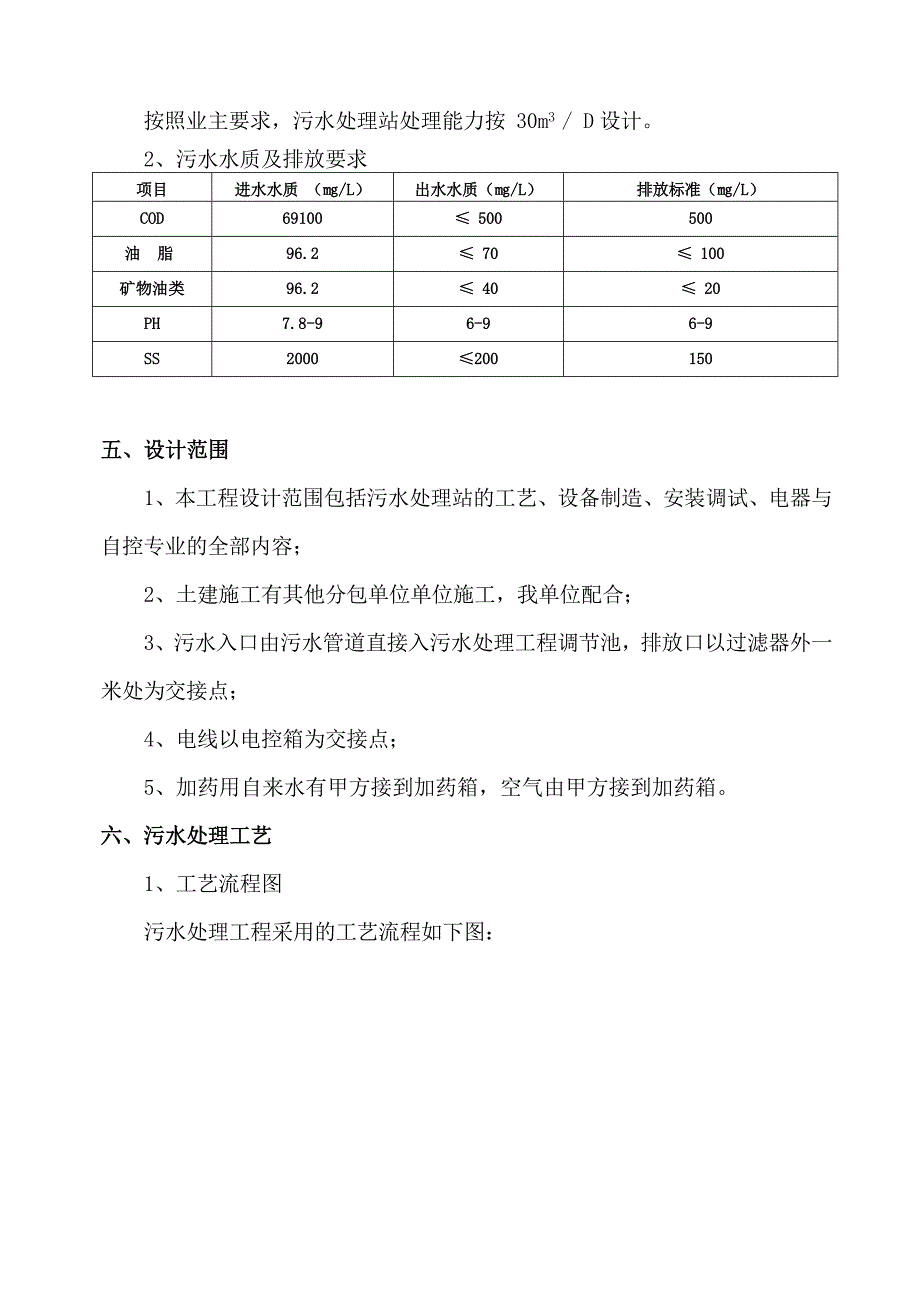 嘉兴废乳化液处理工程技术方案word版_第4页