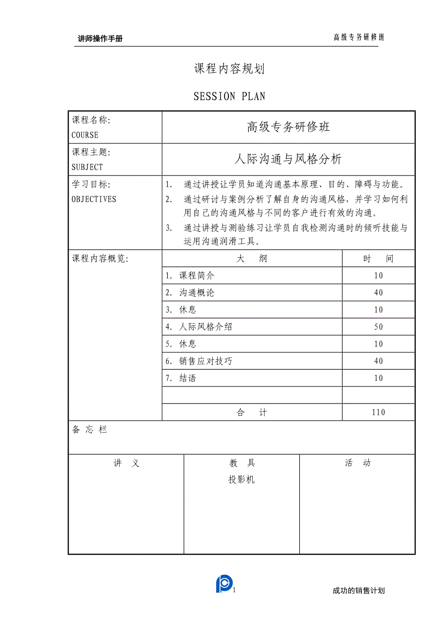 [精选]人际沟通与风格分析-讲师手册_第2页