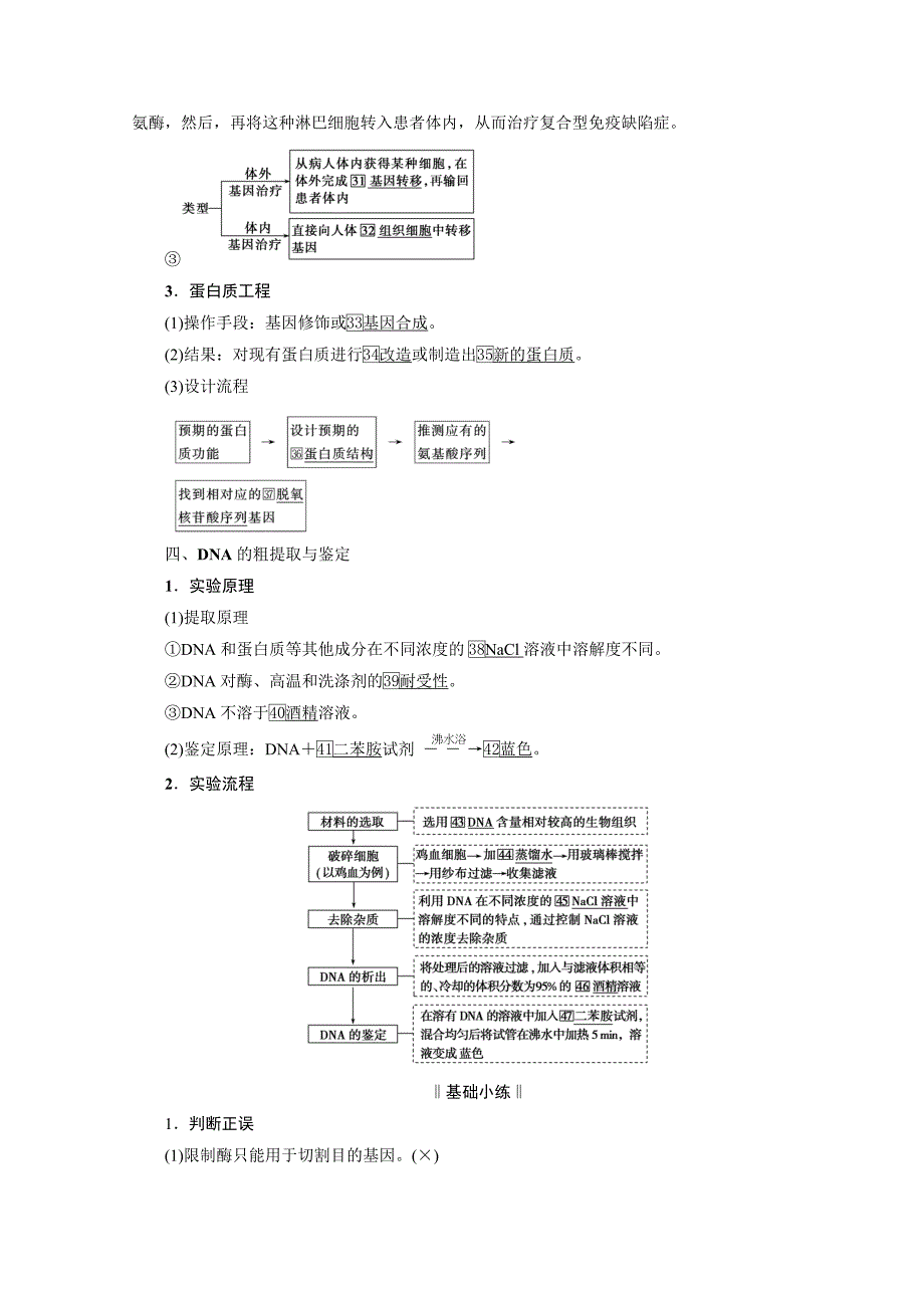 2021届高三生物复习学案-第37讲-基因工程-含解析_第3页