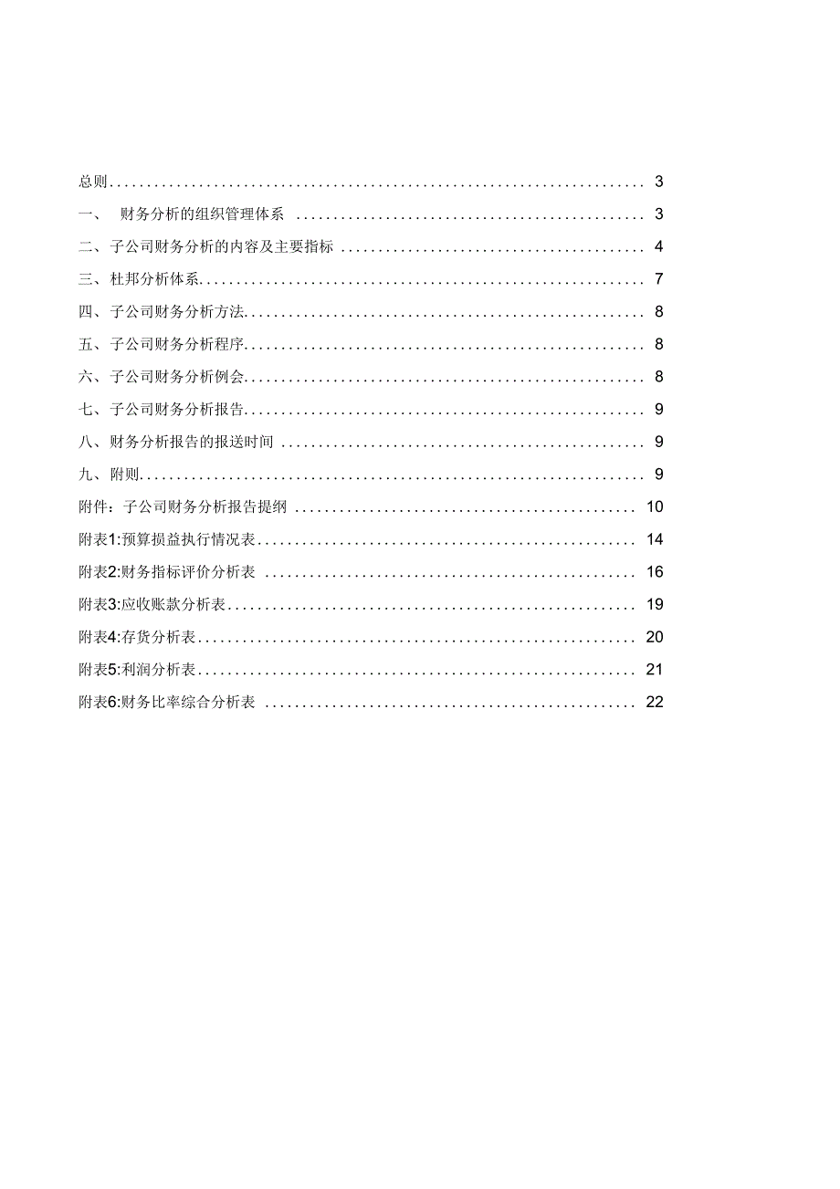 某子公司财务分析制度与分析报告提纲_第2页