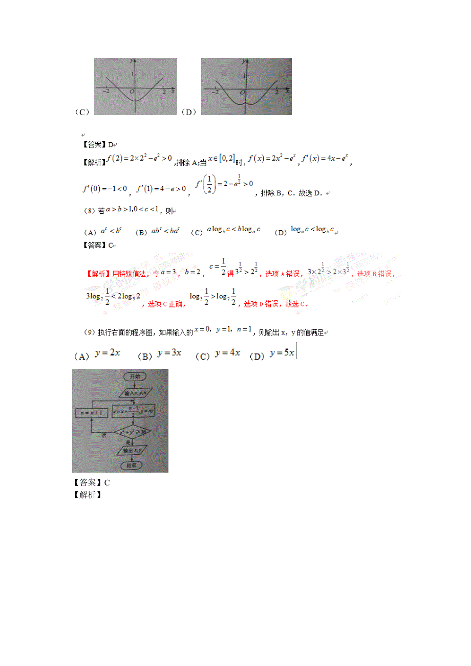 2016年数学全国高考1卷试题及答案 .docx_第3页