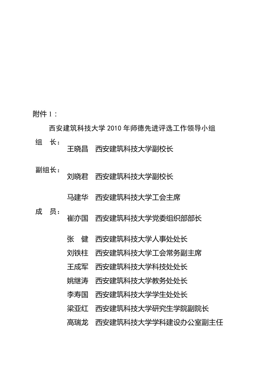 [精选]建筑科技大学师德先进领导工作_第1页