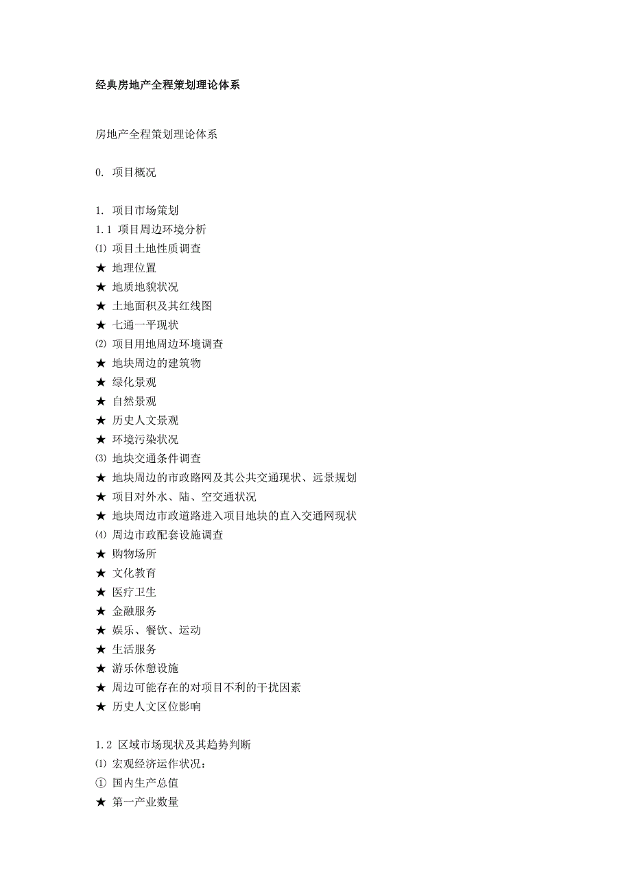 经典房地产全程策划理论体系全案Word版_第1页