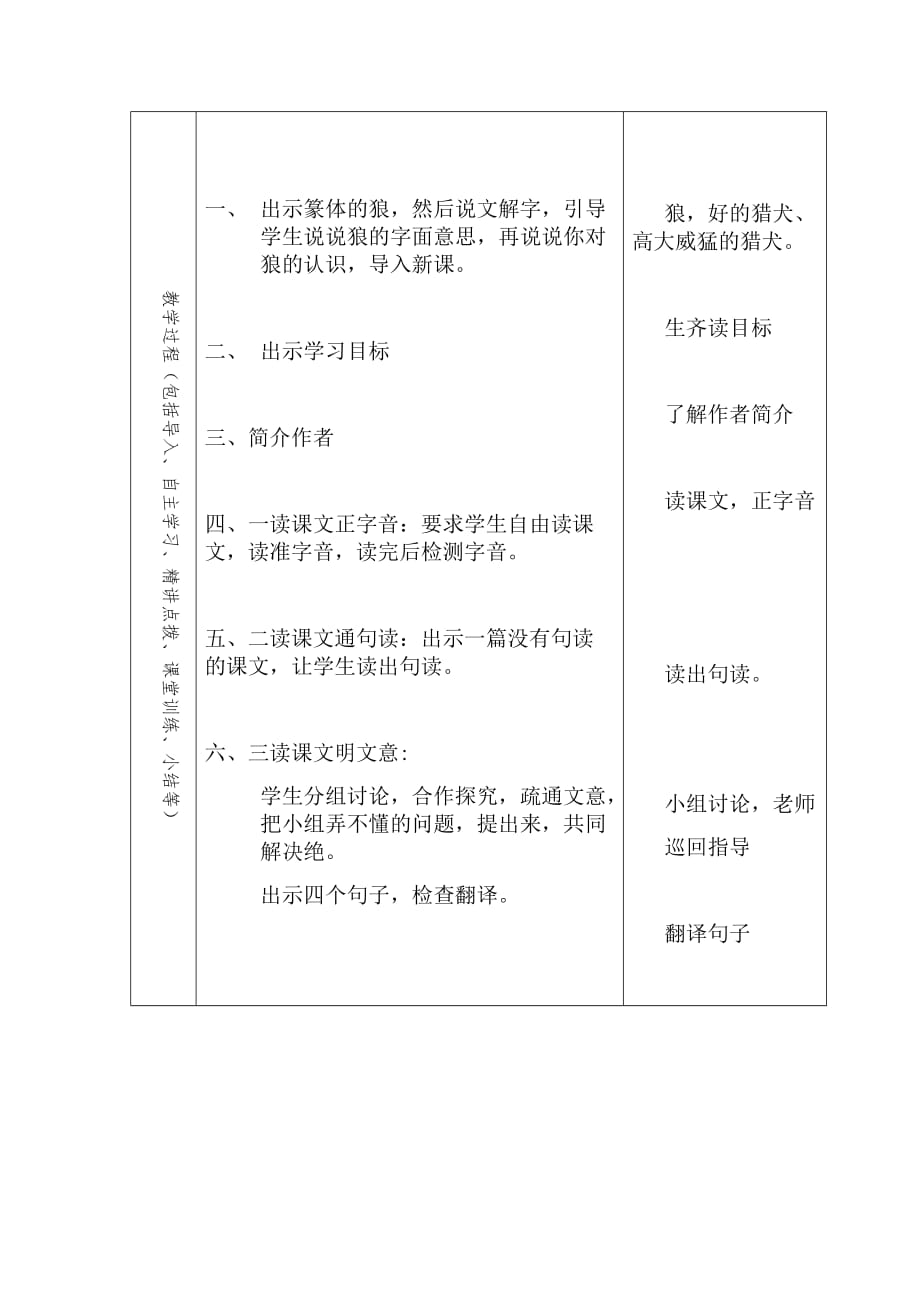 初中语文_狼教学设计学情分析教材分析课后反思_第2页